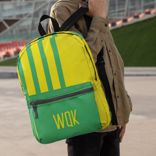 Monogramm für benutzerdefinierte Farben Bedruckter Rucksack