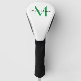 Monogramm für benutzerdefinierte Ladys mit grünem  Golf Headcover