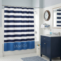 Monogramm für Blaue und Navy Stripes