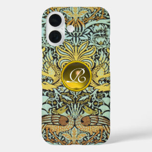 MONOGRAMM FÜR Blume, FRISCHEN UND DRACHEN iPhone 16 Hülle