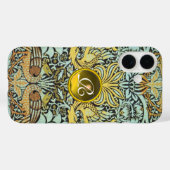 MONOGRAMM FÜR Blume, FRISCHEN UND DRACHEN Case-Mate iPhone Hülle (Rückseite (Horizontal))