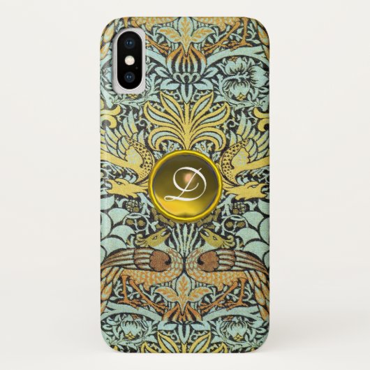 MONOGRAMM FÜR Blume, FRISCHEN UND DRACHEN Case-Mate iPhone Hülle (Rückseite)