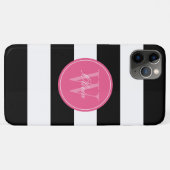 Monogramm für breite Streifen Case-Mate iPhone Hülle (Rückseite (Horizontal))