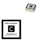 Monogramm für das benutzerdefinierte Geschäft Gummistempel (Stempel)