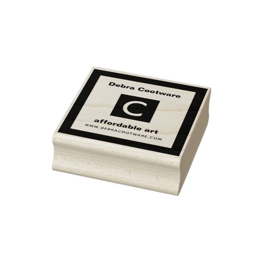 Monogramm für das benutzerdefinierte Geschäft Gummistempel (Stempel)