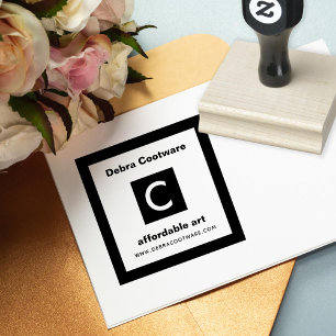 Monogramm für das benutzerdefinierte Geschäft Gummistempel