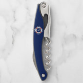 Monogramm für das blaue Nautikleben Kellnermesser (Rückseite)