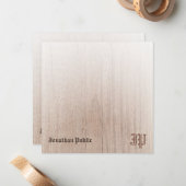 Monogramm für das Handschreiben Personalisierter H Mitteilungskarte (Vorderseite/Rückseite Beispiel)