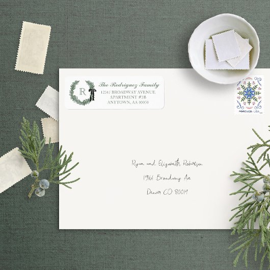 Monogramm für das klassische Gesicht mit Rücksende