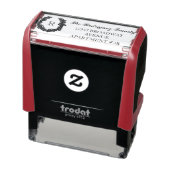 Monogramm für das klassische Gesicht mit Rücksende Permastempel (Produkt)