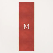 Monogramm für das Lederaussehen von benutzerdefini Yogamatte (Vorderseite)