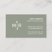 Monogramm für das Logo "White Gardener Spade" | Vi Visitenkarte (Vorderseite)