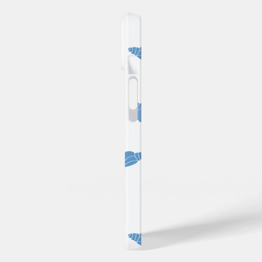 Monogramm für das Nautische Muster Case-Mate iPhone Hülle (Rückseite / Links)