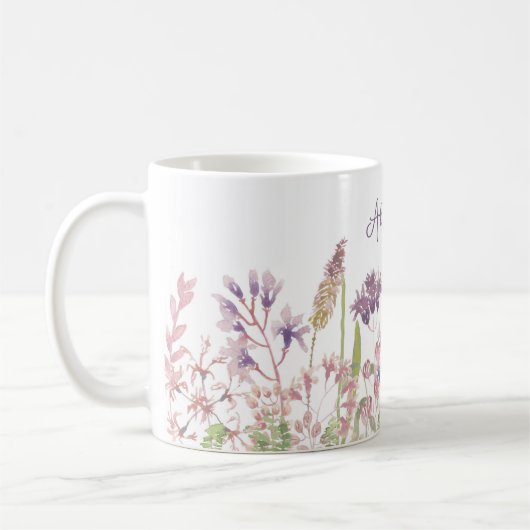 Monogramm für das Pastelfeld der Wildblumen Kaffeetasse (Links)