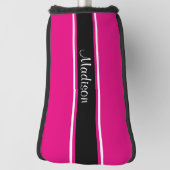 Monogramm für das schwarze Strip-Skript Golf Headcover (Rotieren 90)