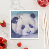 MONOGRAMM FÜR DAS SCHWARZE UND WEISSE PARTY SERVIETTE (Beispiel)