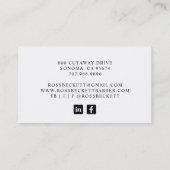 Monogramm für das Vintage Tarot Visitenkarte (Rückseite)