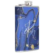 Monogramm für den Abstrakten Namen der lila weißen Flachmann (Rechts)