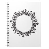 Monogramm für den benutzerdefinierbaren Blenden-Ra Notizblock (Vorderseite)