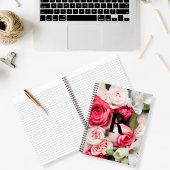 Monogramm für den benutzerdefinierten Anfangsbuchs Notizblock