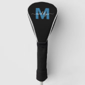 Monogramm für den benutzerdefinierten blauen Anfan Golf Headcover (Vorderseite)