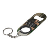 Monogramm für den benutzerdefinierten Foto Mini Flaschenöffner (Vorderseite Schrägansicht)