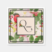 Monogramm für den Bluthochflug, Buchstabe Q, Nachn Serviette (Vorderseite)