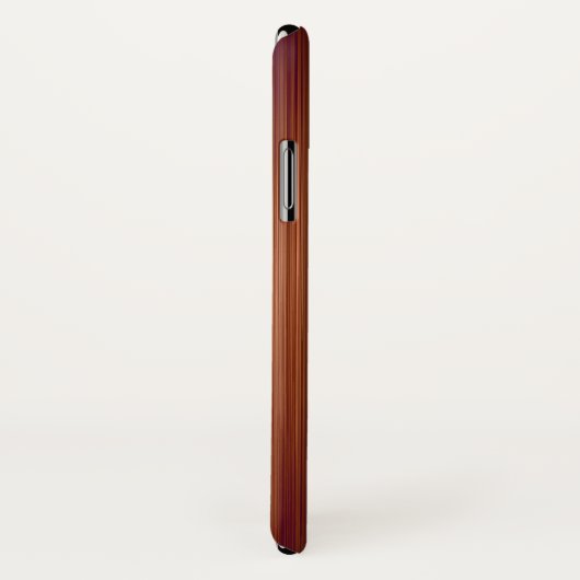 Monogramm für den braunen roten Kohlenstofffaserau Case-Mate iPhone Hülle (Hinten/Rechts)