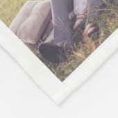 Monogramm für den Familiennamen | 15 FotoCollage Fleecedecke (Ecke)