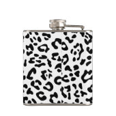 Monogramm für den Girl-Black-Leopard-Spot Flachmann (Rückseite)