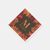 Monogramm für den glorreichen Herbst Serviette (Ecke)