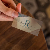 Monogramm für den Gold-Glitzer Visitenkarte