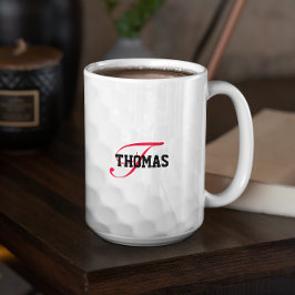 Monogramm für den Golfball Personalisiert Zweifarbige Tasse