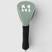 Monogramm für den grünen Anfangsnamen des benutzer Golf Headcover (Vorderseite)
