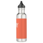 Monogramm für den Individuelle Name von Hartkorall Edelstahlflasche (Rechts)
