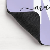 Monogramm für den lila Anfangsnamen Mousepad (Ecke)