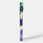 Monogramm für den lila Farbflorennamen Case-Mate iPhone Hülle (Rückseite / Rechts)