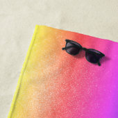 Monogramm für den Lila rosa Namen Strandtuch (Beispiel)