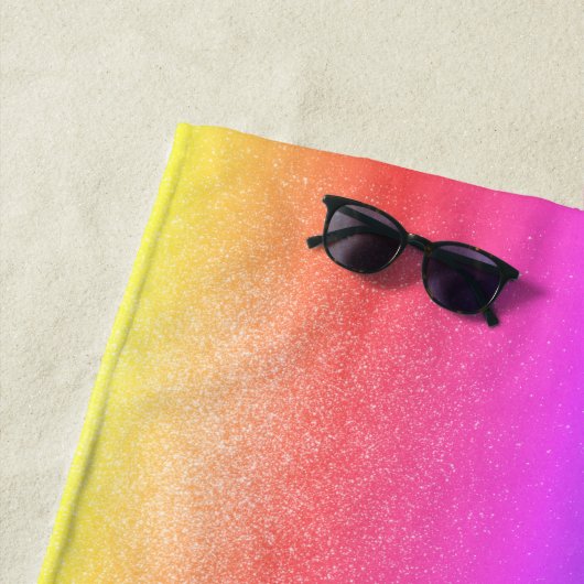 Monogramm für den Lila rosa Namen Strandtuch (Beispiel)