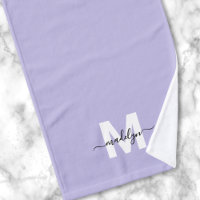 Monogramm für den lila Skriptnamen