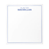 Monogramm für den modernen Namen Gerahmt Personali Notizblock (Vorderseite)