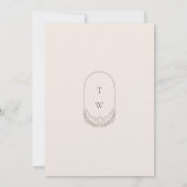 Monogramm für den Mond und die Sterne Einladung (Rückseite)