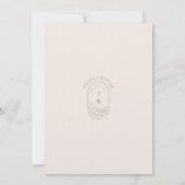 Monogramm für den Mond und die Sterne Einladung (Rückseite)