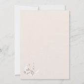 Monogramm für den Mond und die Sterne Einladung (Rückseite)