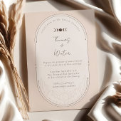 Monogramm für den Mond und die Sterne Einladung