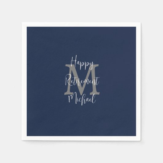 Monogramm für den Namen des Schiffes Serviette (Vorderseite)