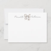 Monogramm für den personalisierten Botennamen Mitteilungskarte (Vorderseite)