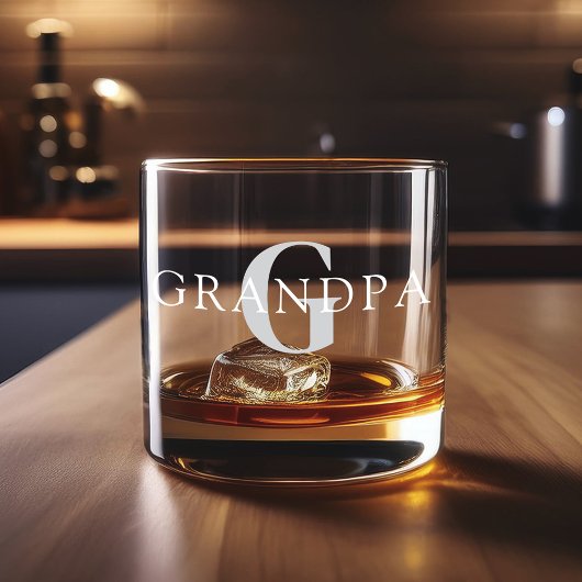 Monogramm für den Personalisierten Opfernamen Whiskyglas