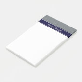 Monogramm für den roten, blauen Ribbon-Namen von F Post-it Klebezettel (angewinkelt)