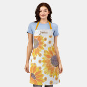 Monogramm für den rustikalen Gelbblütennamen Schürze (Getragen)